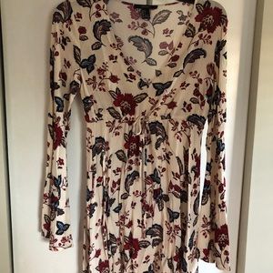 Forever 21 bell sleeve boho dress
